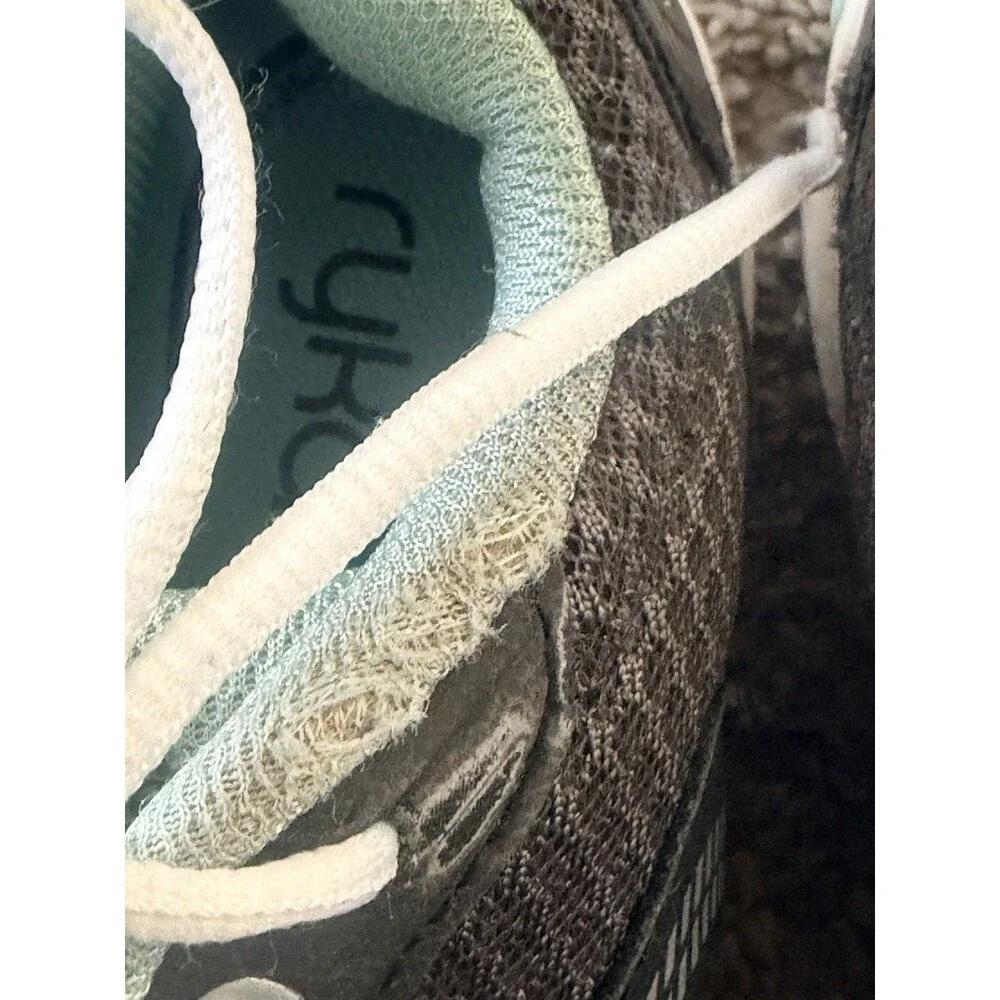 Ryka Ultimate Women's Mesh Running Walking Sneakers Shoes Gray Teal Size 9M